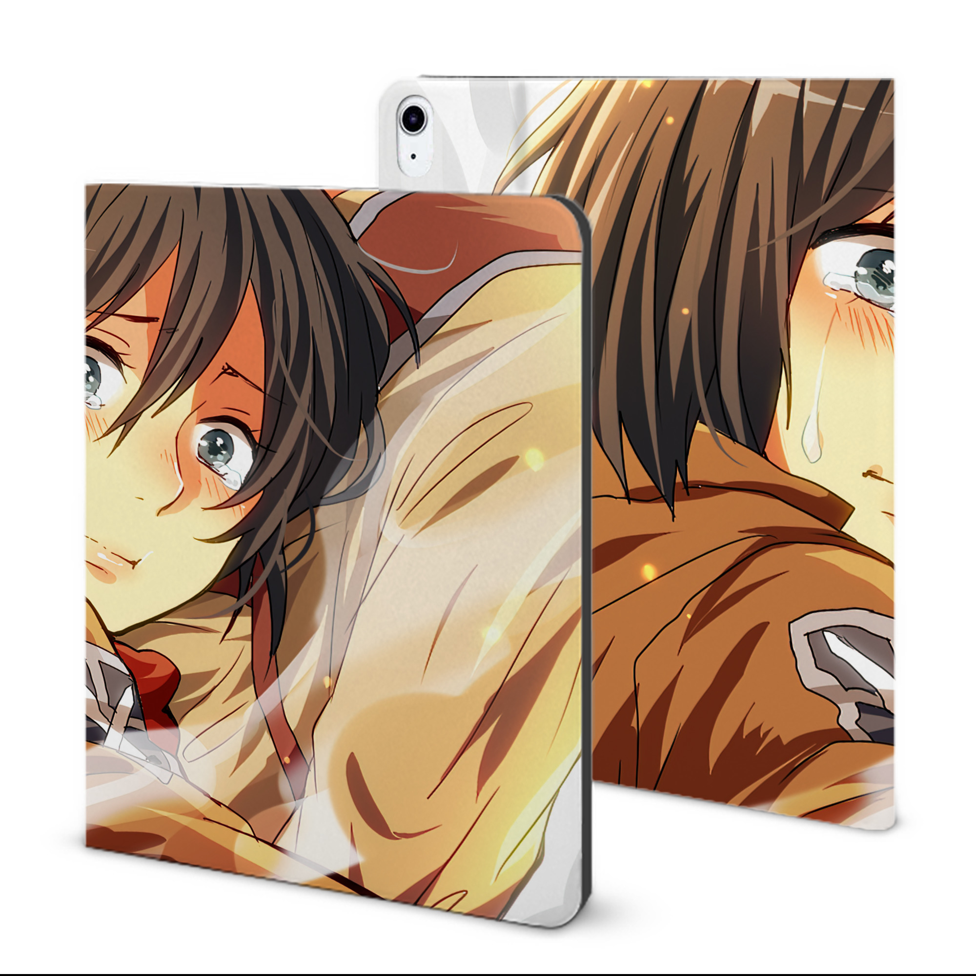 （画像用） 進撃の巨人 Attack on Titan IPad ケース ブック型 PUレザー TPU 耐衝撃 軽量 薄型 ペン収納なし 全面保護 IPad 各モデル対応